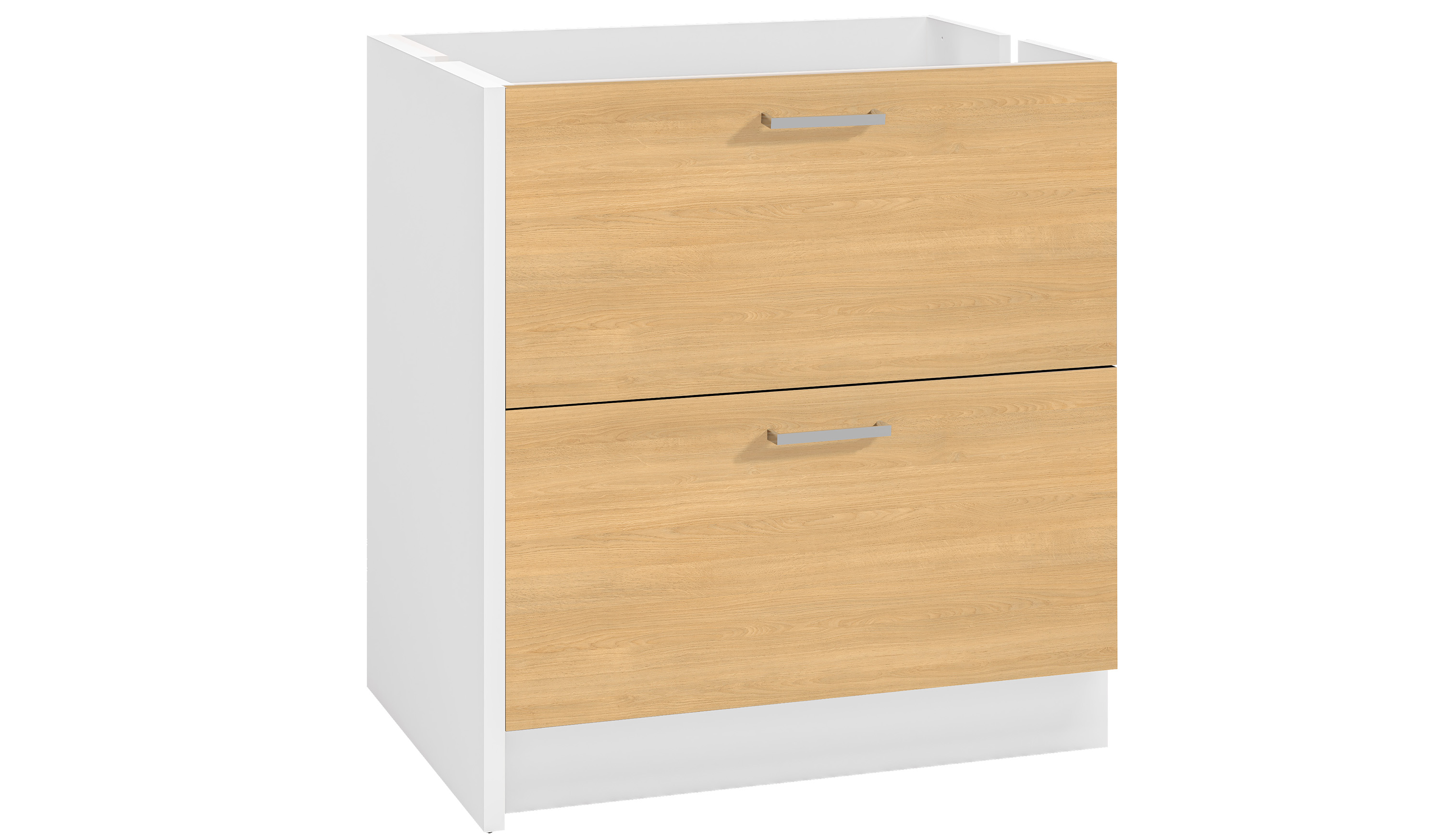 onelia meuble bas 80 tiroir chene s